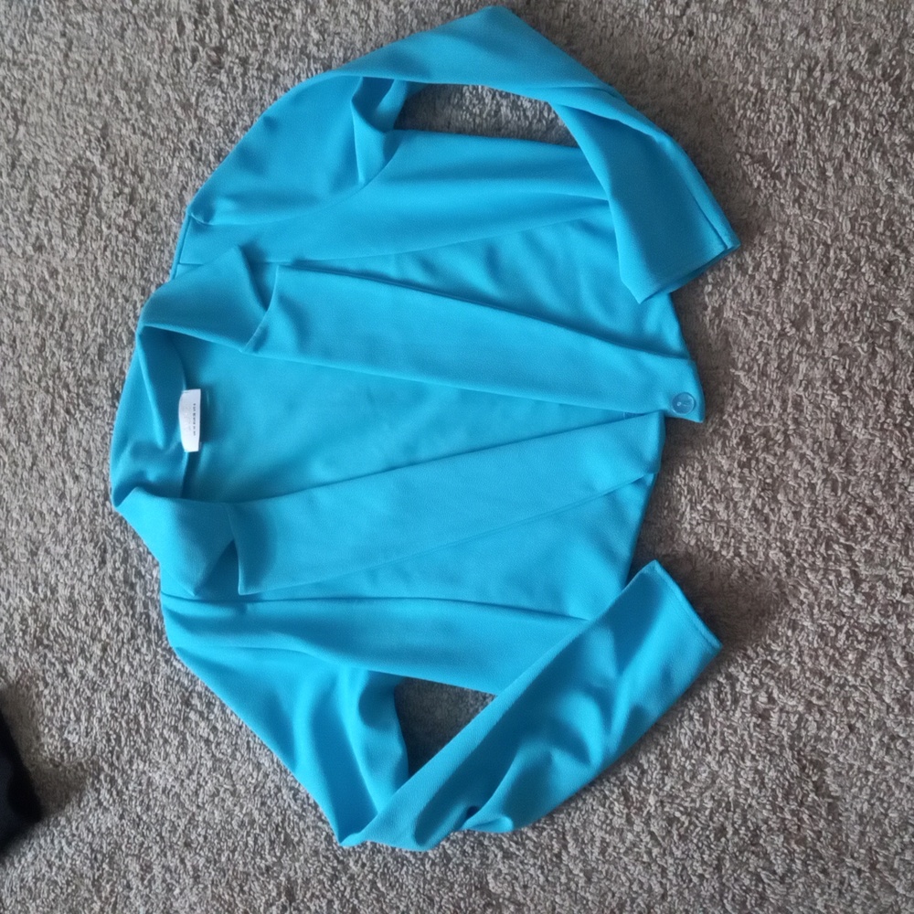 QUIZ NWOT Vibrant Blue Cropped Blazer